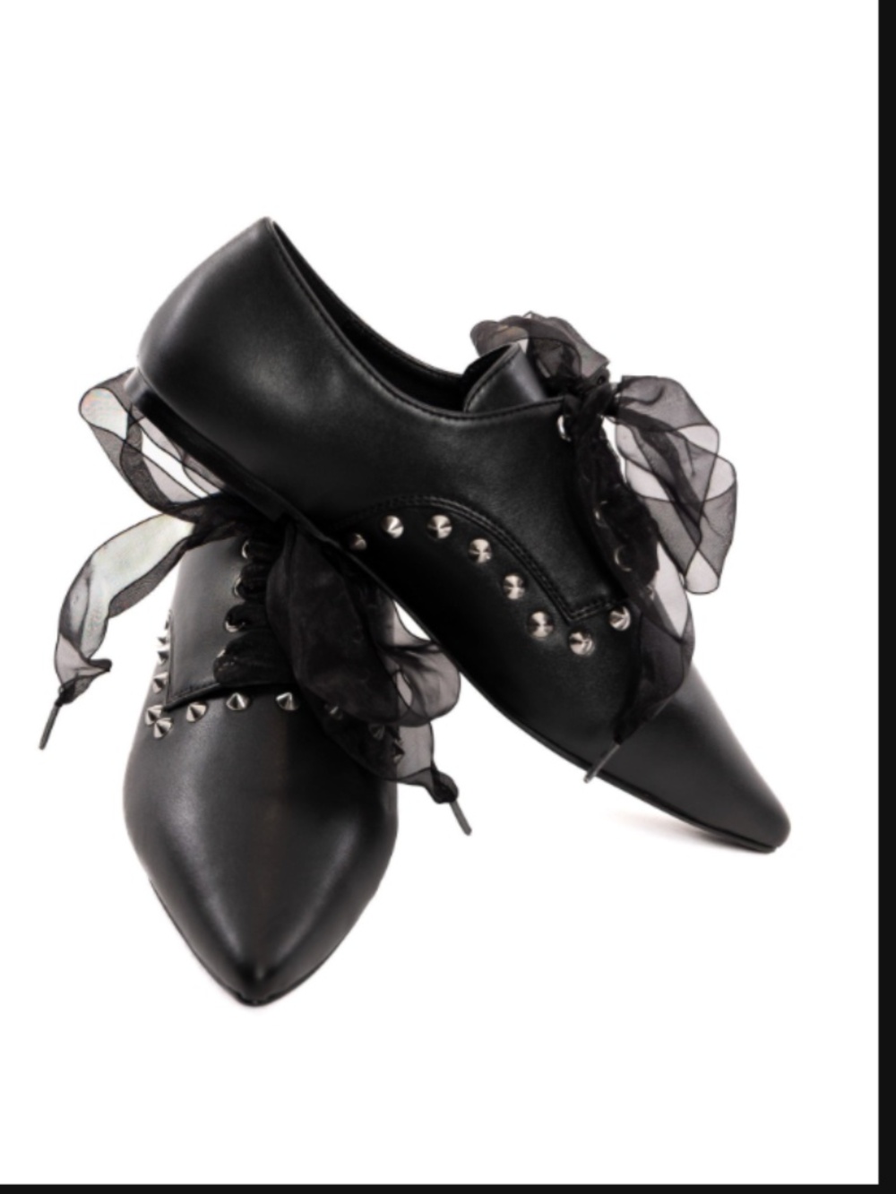 CRIMEWAVE STUDDED LACE UP FLAT STRANGE CVLT